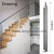 1100mm high Stainless steel balustrade External card slot post  drawing  180 degree post  