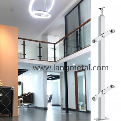 Stainless steel balustrade  square tube  post