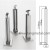 1100mm high Stainless steel balustrade post drawing with bracket single post  